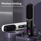 Brosse Lissante Chauffante – USB Rechargeable