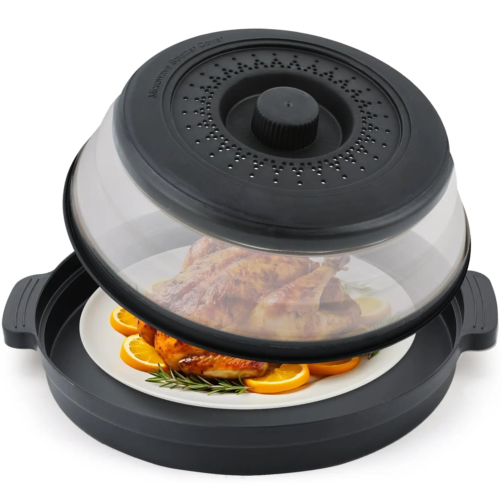 Cloche pour Micro-Ondes 2 en 1 Pliable
