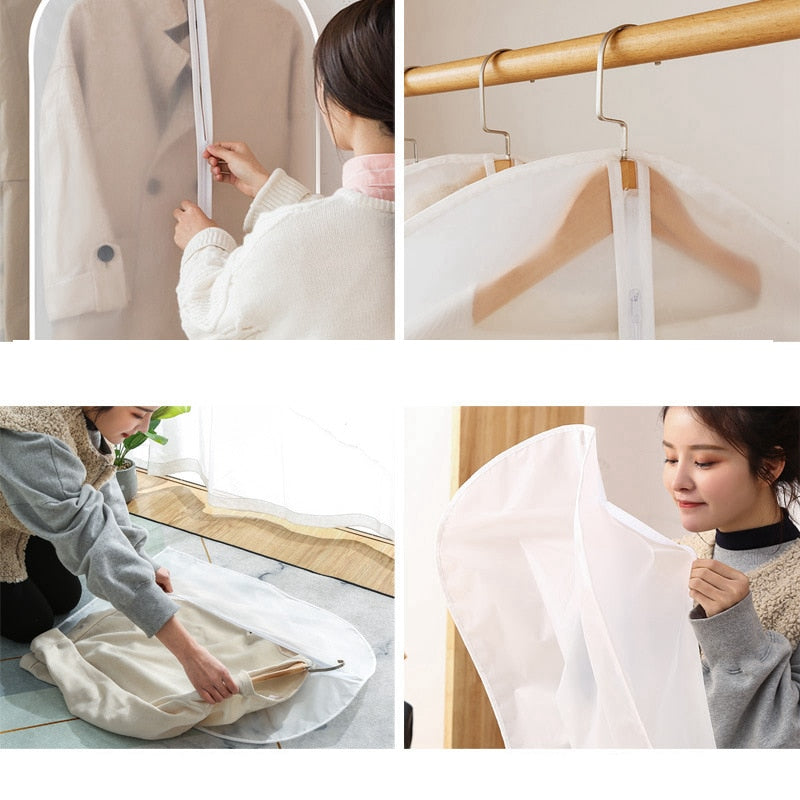 2 x housse de vêtement transparente