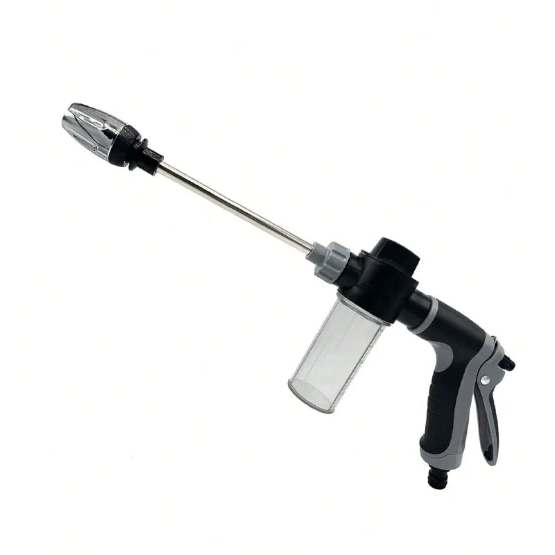 Pistolet d'arrosage de jardin à haute pression à longue tige et réservoir