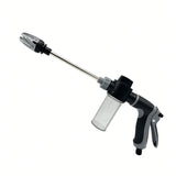 Pistolet d'arrosage de jardin à haute pression à longue tige et réservoir