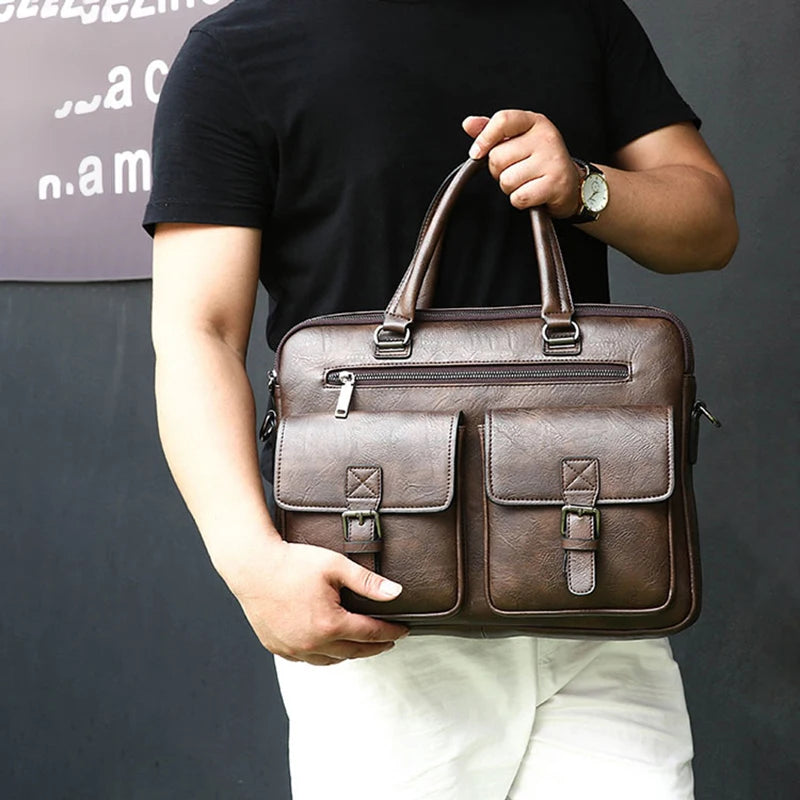 Sacoche bandoulière Business en Cuir PU
