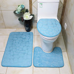 Set de 3 Tapis de Bain Ultra Doux & Antidérapants