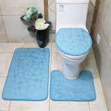 Set de 3 Tapis de Bain Ultra Doux & Antidérapants