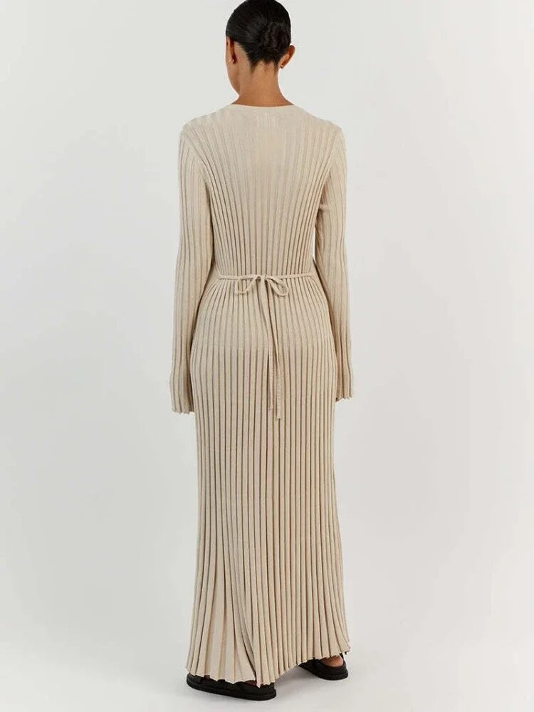 Robe longue plissée - Collection Automne 2023