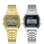 Montres numériques pour hommes et femmes style rétro