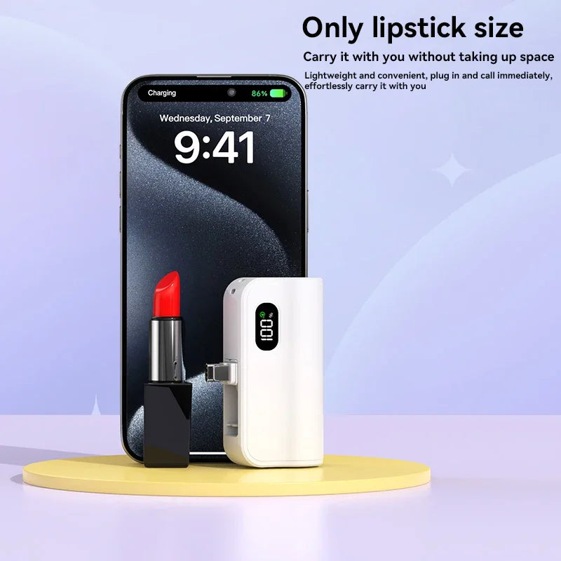 Mini Batterie Capsule 5000mAh à Charge Rapide 20W