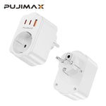 Adaptateur Mural 4 en 1 – 2 USB-C + 1 USB-A