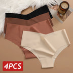 Lot de 4 Culottes sans coutures - respirantes et élastiques