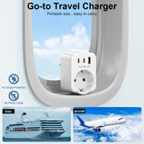 Adaptateur Mural 4 en 1 – 2 USB-C + 1 USB-A