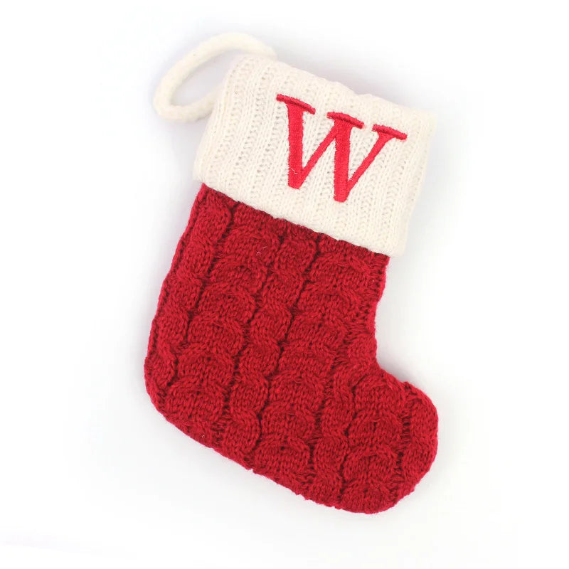 Chaussette de Noël à Suspendre avec Initiale