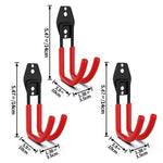 Lot de 2 Crochets Muraux Ultra-Résistants pour Garage + 1 OFFERT