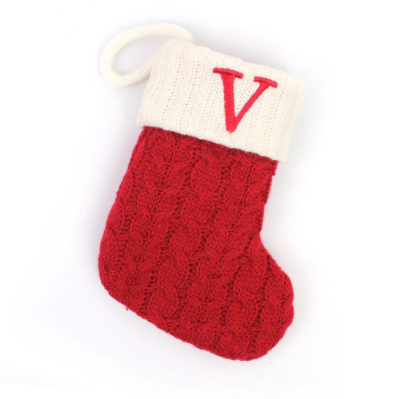 Chaussette de Noël à Suspendre avec Initiale
