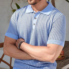 Polo Élégant en Tricot Léger Style Golf Casual - Homme