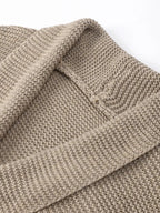 Cardigan à grosse maille avec ceinture