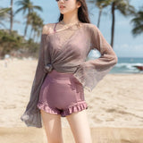 Maillot Une Pièce Amincissant Style Robe Élégante