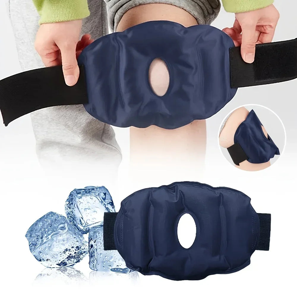 Poche de Glace Genou - Gel Flexible & Ajustable
