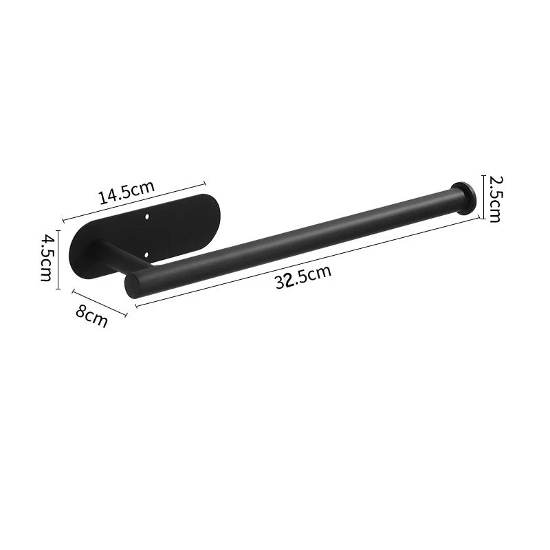 Support Papier Toilette Mural Sans Perçage en Acier Inoxydable - Lot de 2