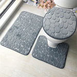 Set de 3 Tapis de Bain Ultra Doux & Antidérapants
