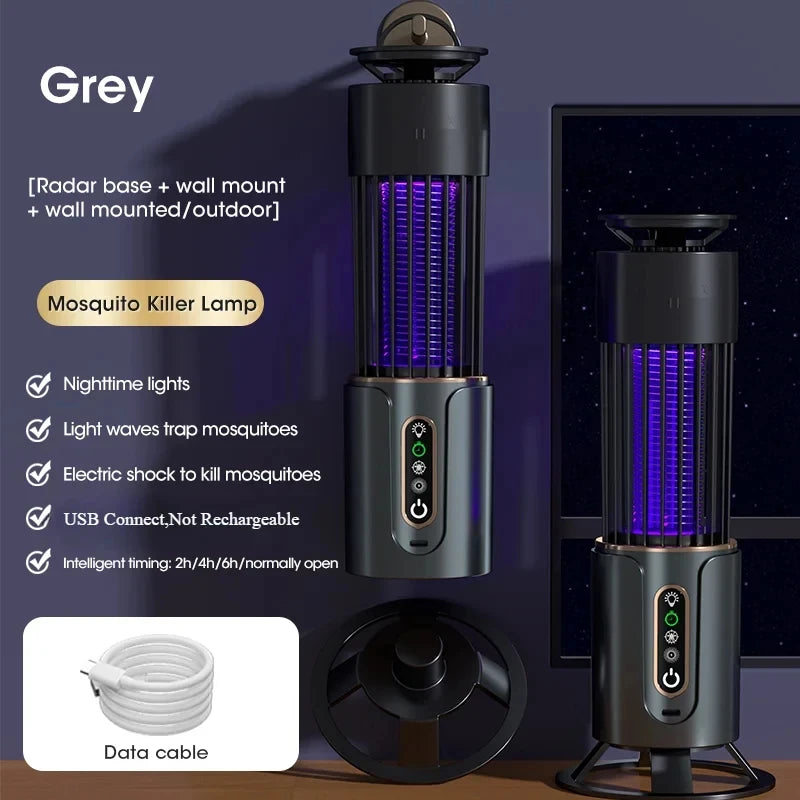 Lampe anti-moustiques USB avec minuterie intelligente — idéale pour extérieur & camping