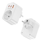 Adaptateur Mural 4 en 1 – 2 USB-C + 1 USB-A