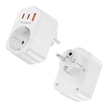 Adaptateur Mural 4 en 1 – 2 USB-C + 1 USB-A