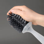 Brosse de toilette murale en silicone souple avec Réservoir à liquide intégré