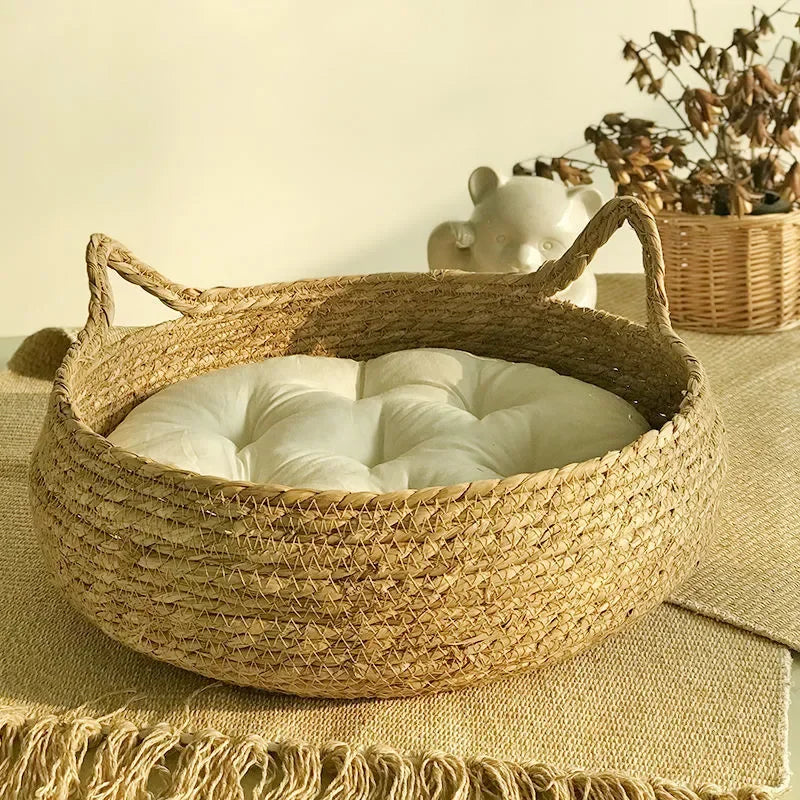 Panier pour Chat en osier