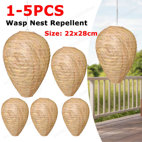 Lot de 3 Pièges à Guêpes & Frelons - Faux nids