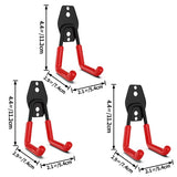 Lot de 2 Crochets Muraux Ultra-Résistants pour Garage + 1 OFFERT
