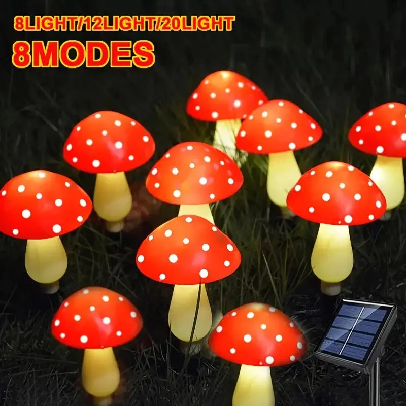 Lot de Lumières Champignons Solaires