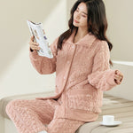Ensemble d'intérieur cardigan torsadé mixte