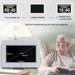 Horloge Digitale Grand Écran et 12 alarmes – Rappel Médical Senior