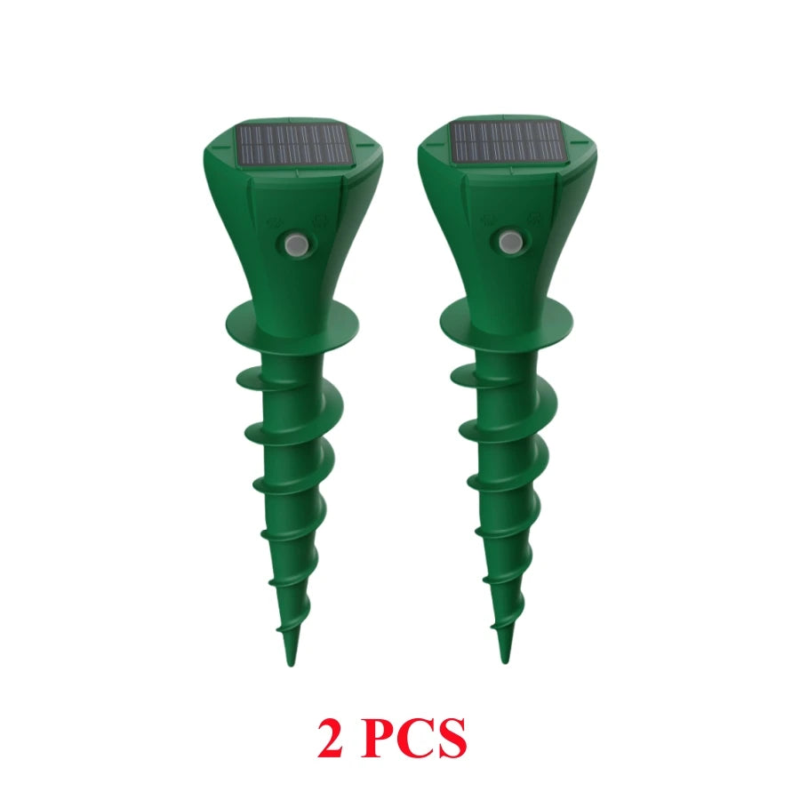 Lot de 2 Chasse taupes solaire