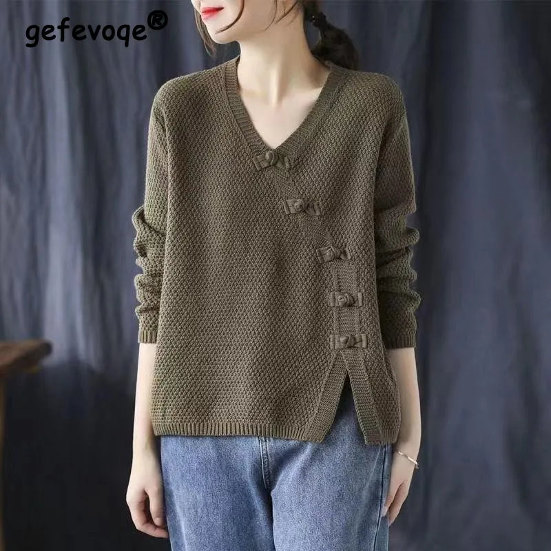 Pull avec maille - Détails petits noeuds