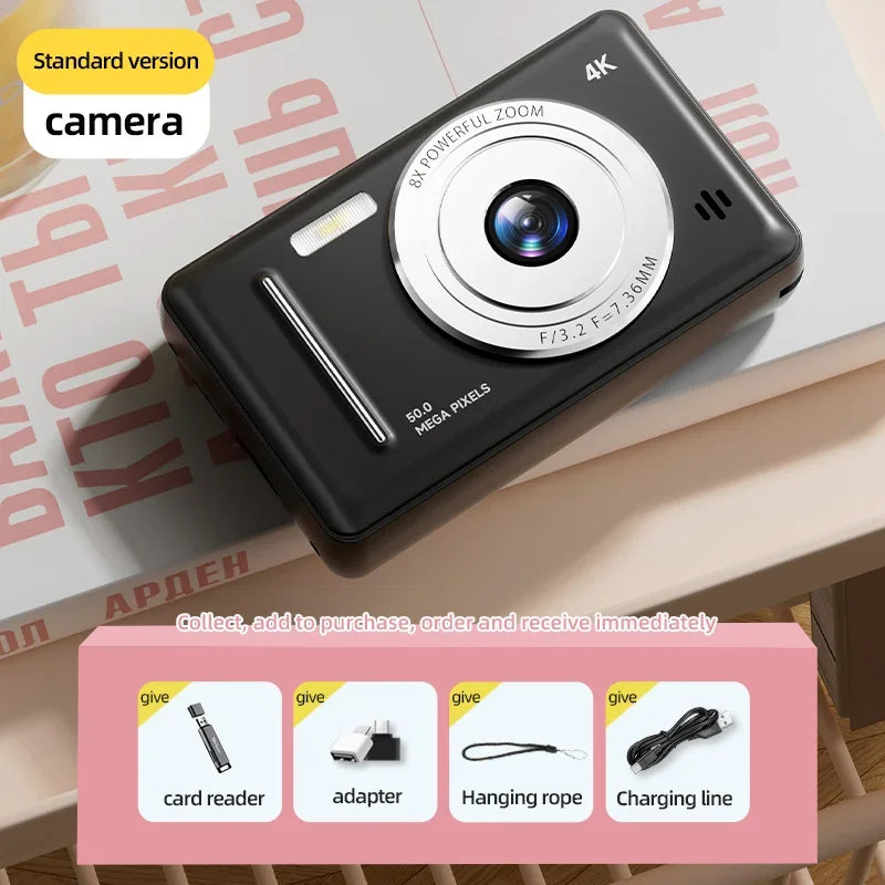 Appareil Photo Numérique 4K – 50MP Ultra Net + Carte SD 64Gb OFFERTE