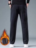 Pantalon Casual Ample en Velours Côtelé & Doublure Polaire - Homme