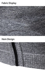 Gilet sans manches à maille col cheminé Homme