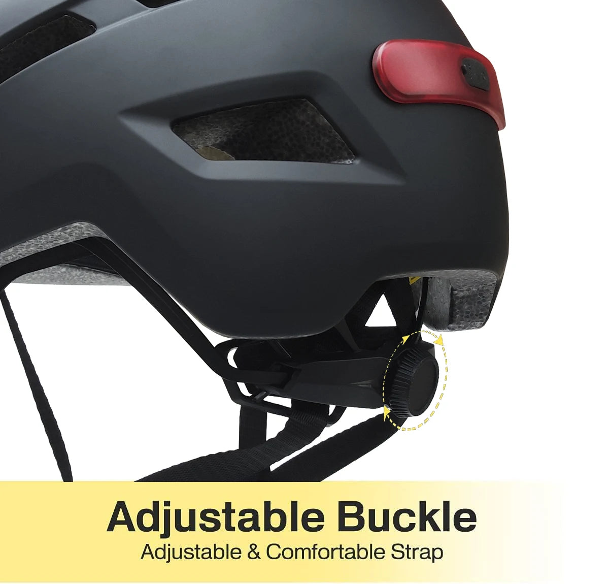 Casque Vélo avec Feu Arrière LED Rechargeable