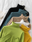Pull à col roulé et manches longues pour Femme