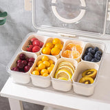 Lunch Box pour snacks à 8 compatiments avec poignée