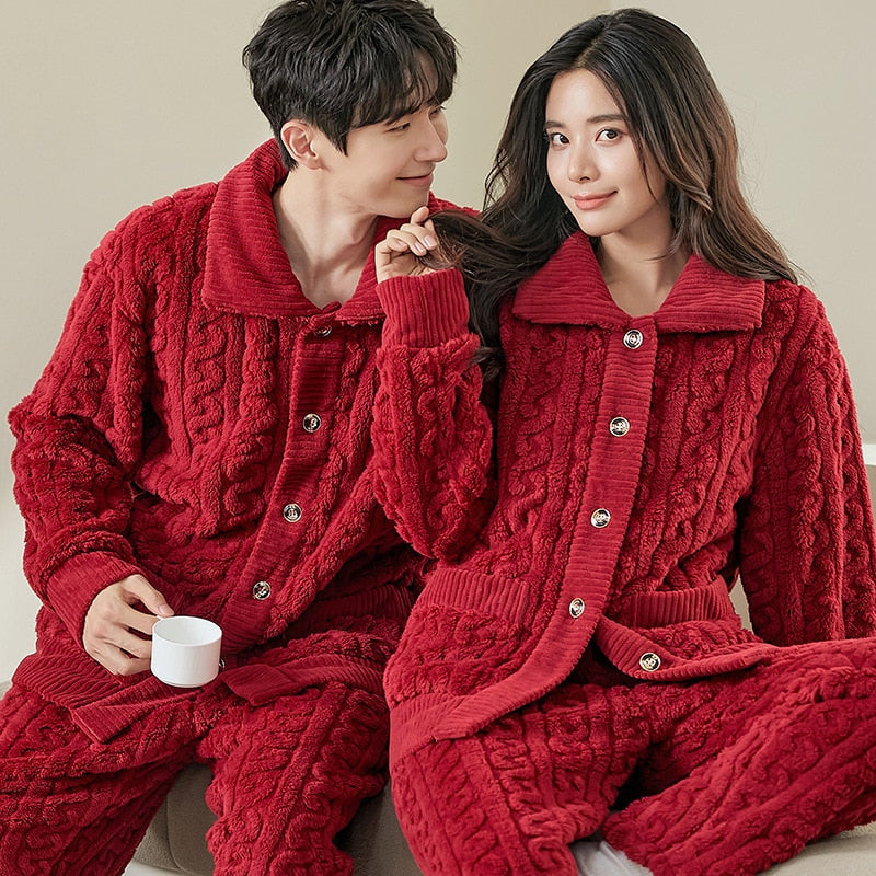 Ensemble d'intérieur cardigan torsadé mixte