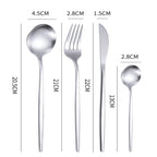 Ensemble Couverts en acier inoxydable 24 pièces