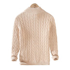 Pull Zippé Décontracté à Maille Large – Style Hiver 2026