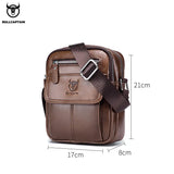 Sac bandouillère multipoche en Cuir véritable pour Hommes