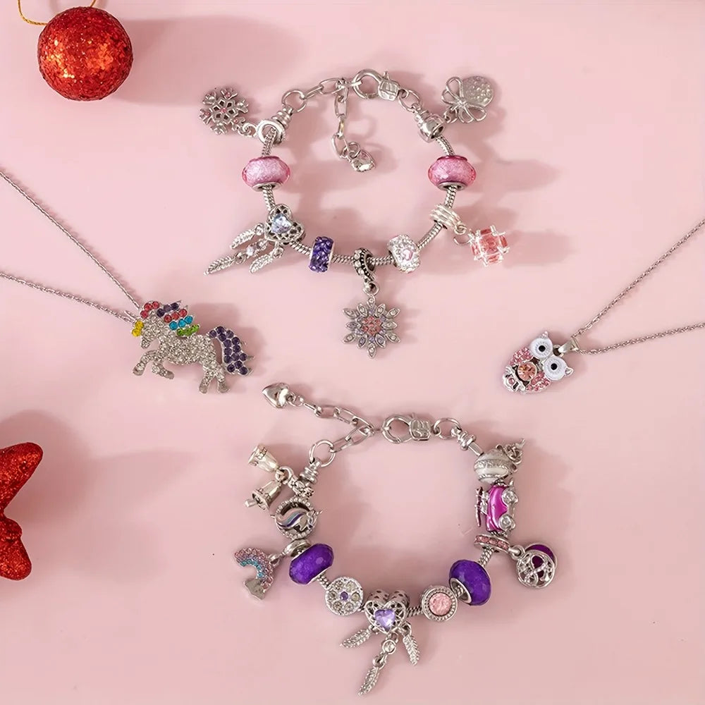 Calendrier de l'Avent 24J Bracelet Charms - Idée Cadeau