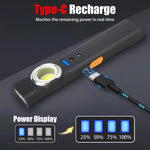 Lampe de Poche Rechargeable à Induction Multi-Modes + Clip Ceinture