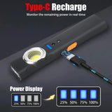 Lampe de Poche Rechargeable à Induction Multi-Modes + Clip Ceinture