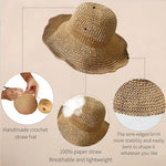Grand Chapeau de Plage en Paille
