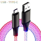 Câble USB-C RGB 66W - Recharge Ultra Rapide